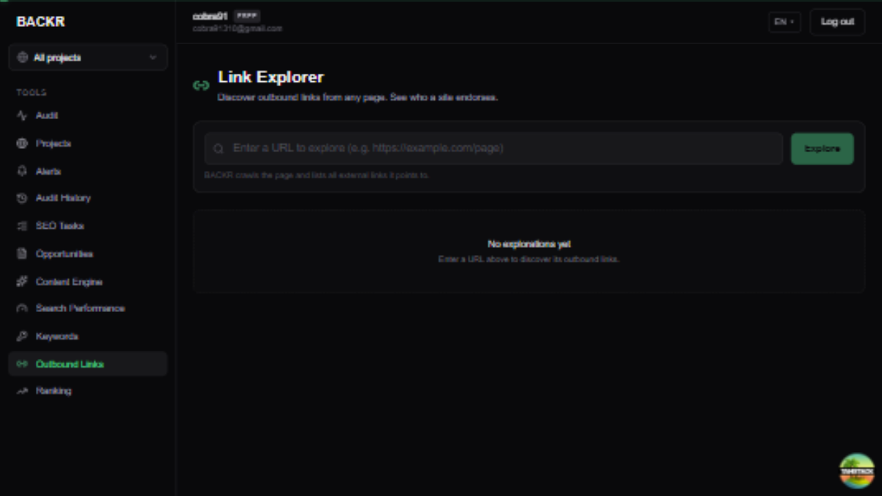 Outbound Link Explorer